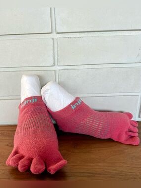Injinji Toe Socks * Coral Pink * Size XS/S * No-Show Runner